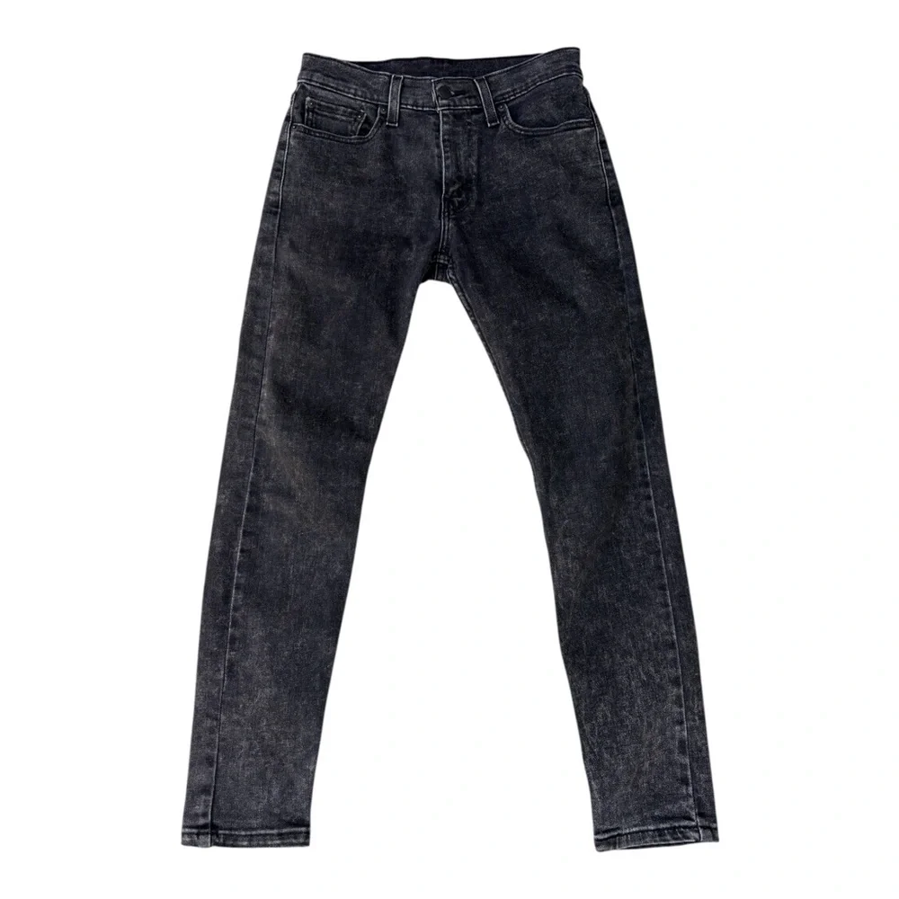 Levi’s 512 Men’s 28W 30L Slim Taper Fit Stretch Black Stone Washes Jeans